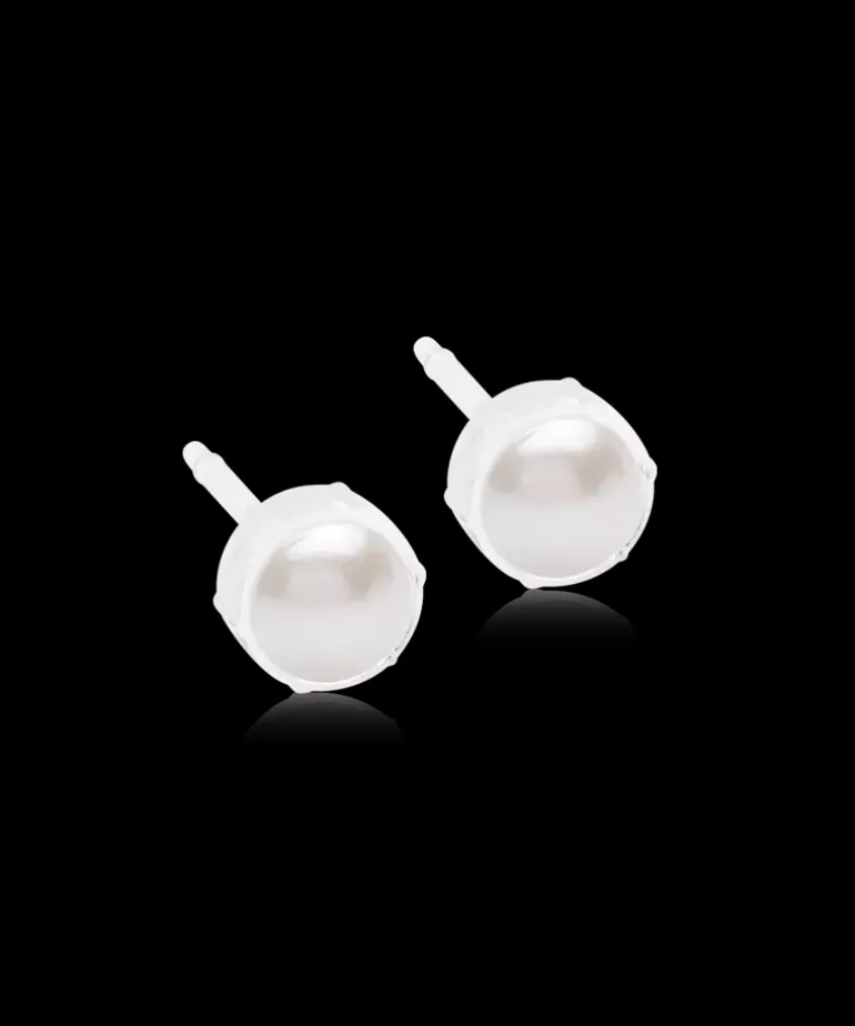Bezel Pearl Örhänge
