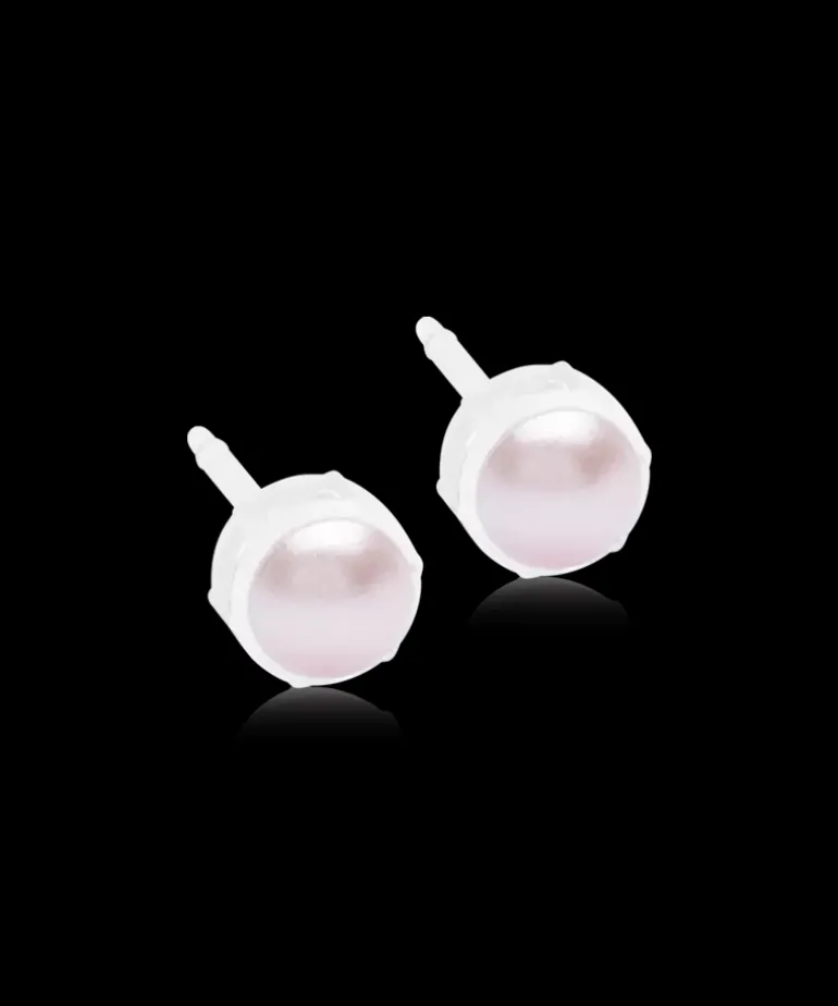 Bezel Pearl Örhänge