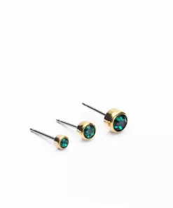 Bezel Örhänge 4 mm