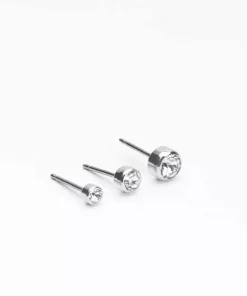 Bezel Örhänge 3 mm