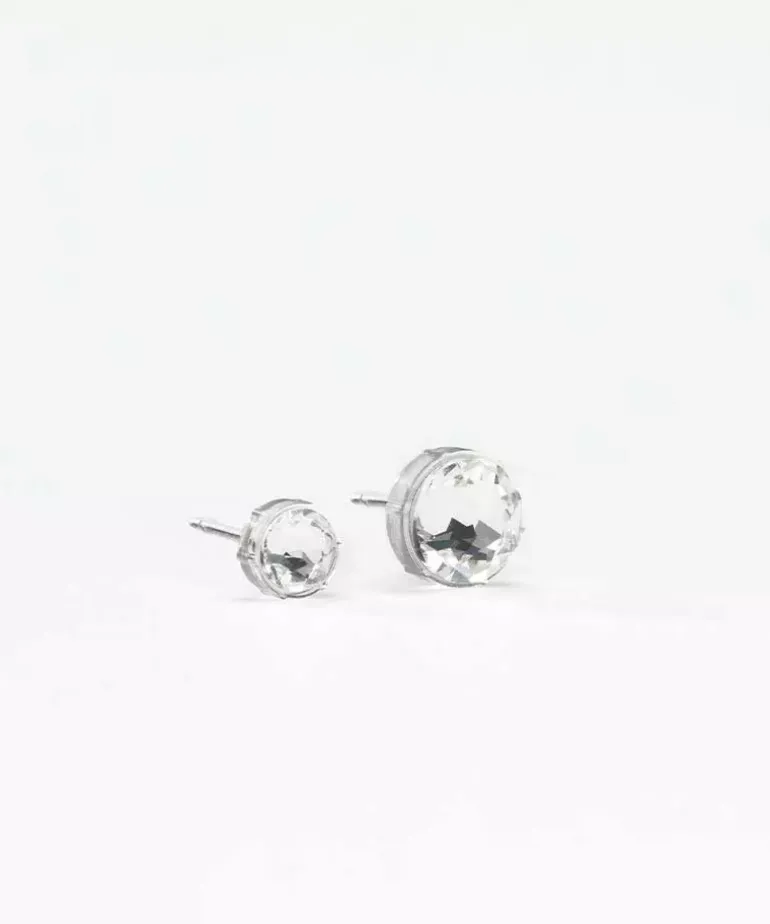 Bezel Örhänge 6 mm