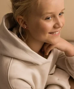 Bezel Örhänge 4 mm