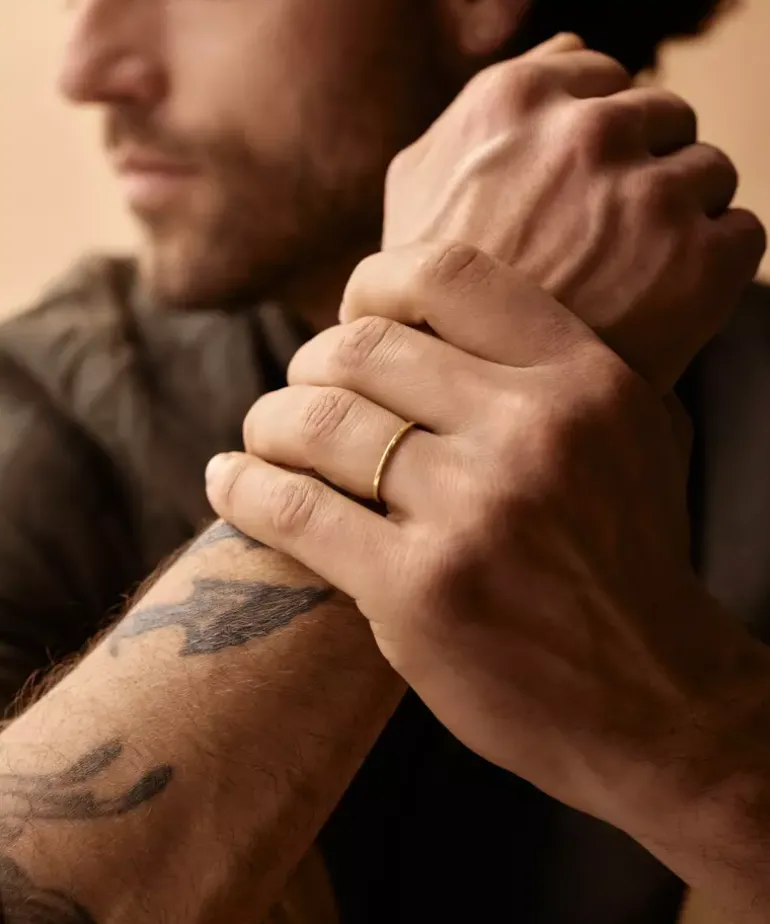Cupped Plain Tiny Ring