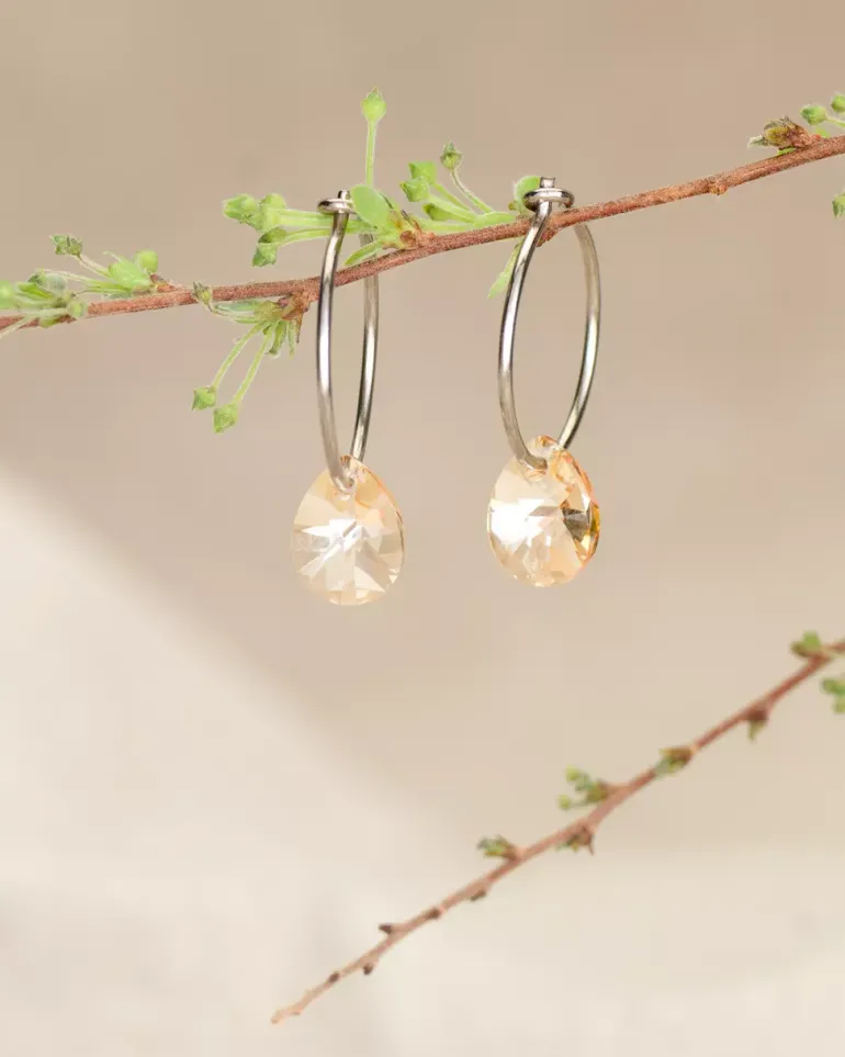 Ear Ring 14 mm, Pendant Drop