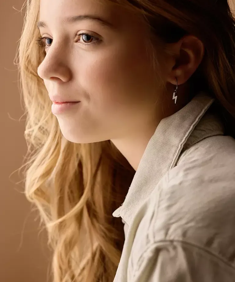 Ear Ring 14 mm, Pendant Flash