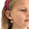 Ear Ring 14 mm, Pendant Flower