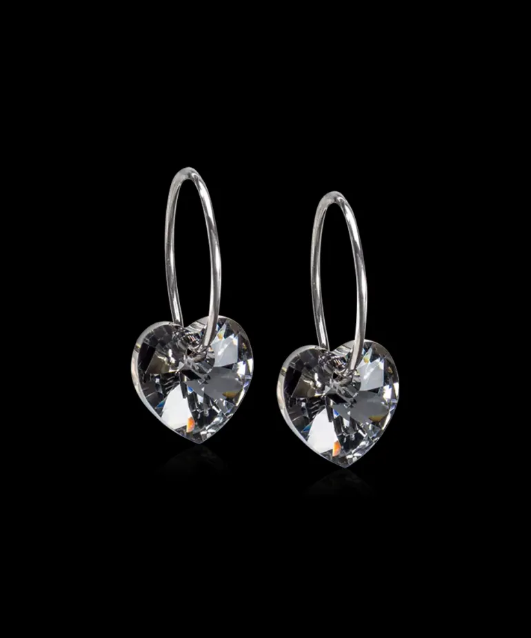 Ear Ring 14 mm, Pendant Heart