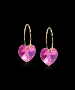 Ear Ring 14 mm, Pendant Heart