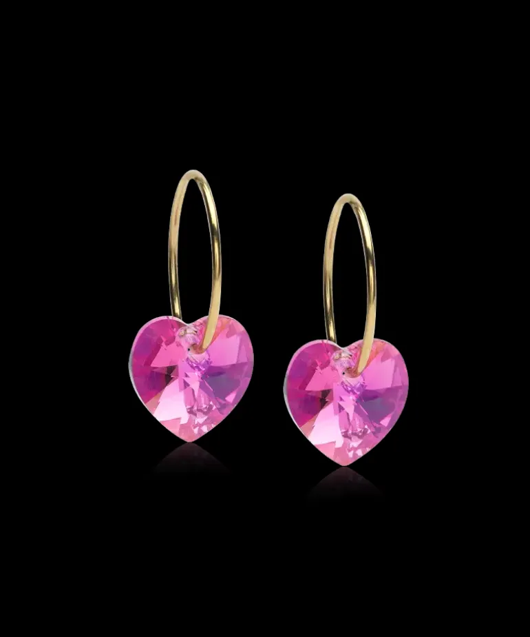 Ear Ring 14 mm, Pendant Heart