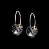 Ear Ring 14 mm, Pendant Heart