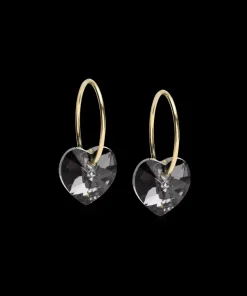 Ear Ring 14 mm, Pendant Heart