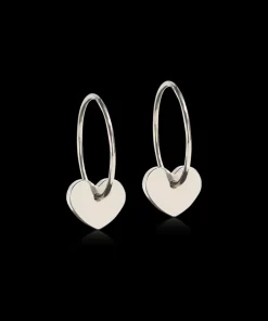 Ear Ring 14 mm, Pendant Heart
