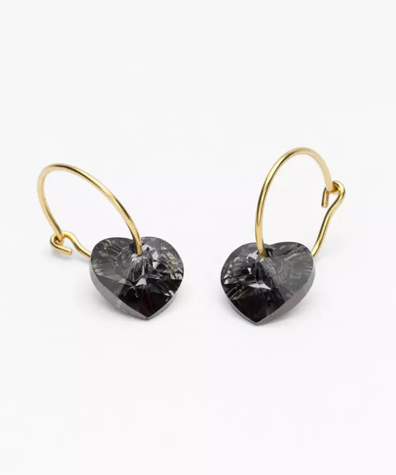 Ear Ring 14 mm, Pendant Heart