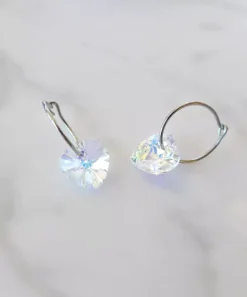 Ear Ring 14 mm, Pendant Heart