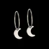 Ear Ring 14 mm, Pendant Moon