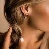 Ear Ring 14 mm, Pendant Round