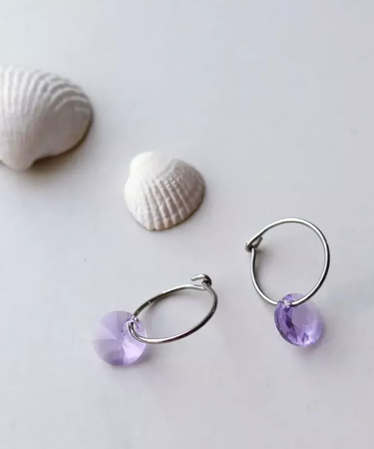Ear Ring 14 mm, Pendant Round