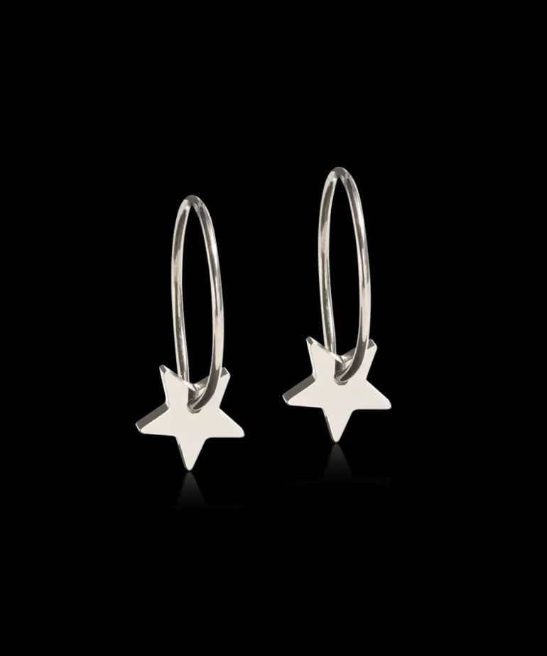 Ear Ring 14 mm, Pendant Star