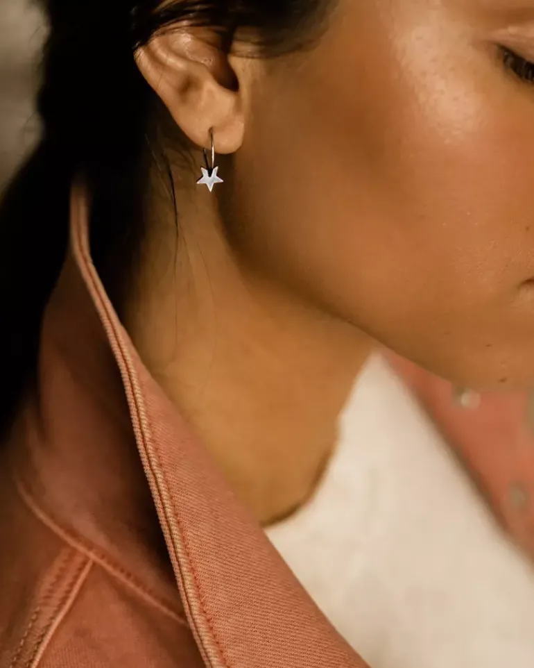 Ear Ring 14 mm, Pendant Star