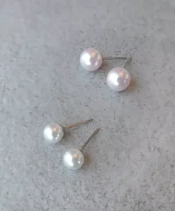 Pearl Örhänge 6 mm