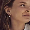 Pendant Bezel Örhänge