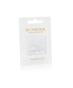 Skin friendly earring backs for medical plastic earrings