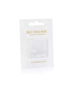 Skin friendly earring backs for medical plastic earrings